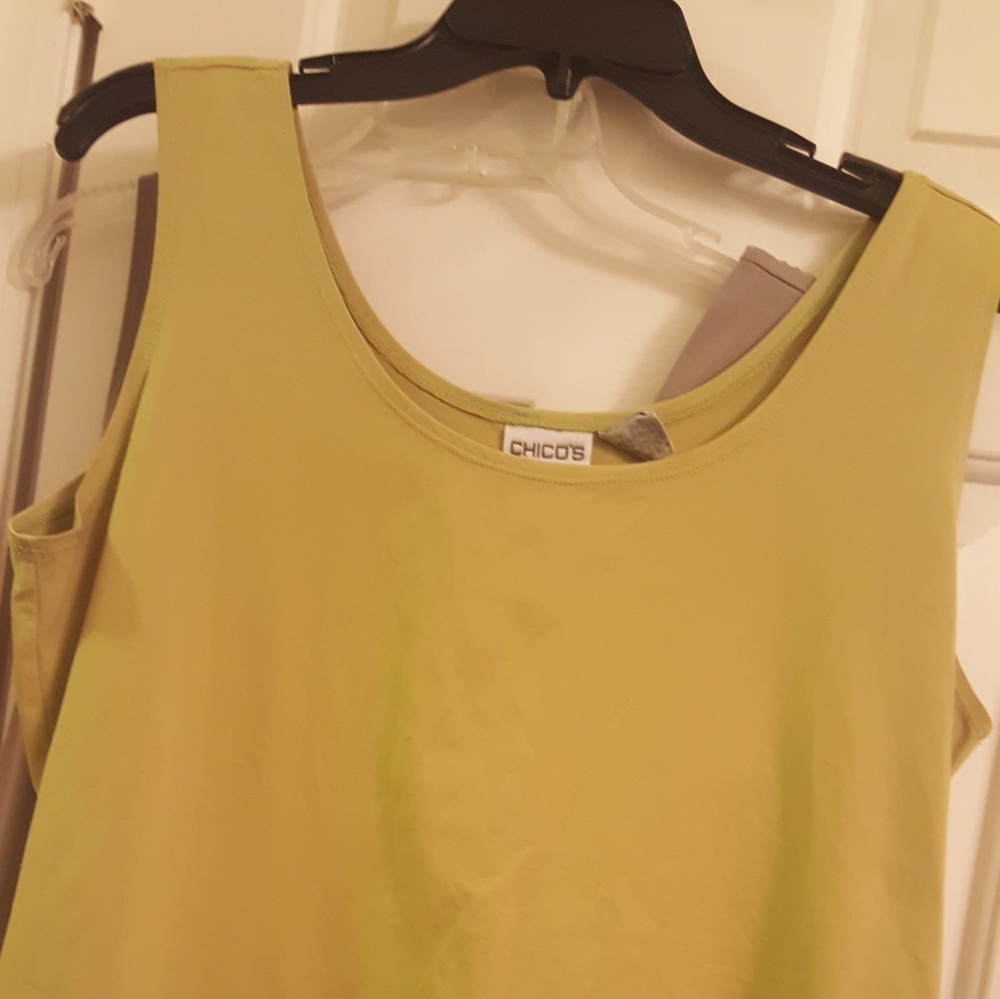 2 sleeveless blouses